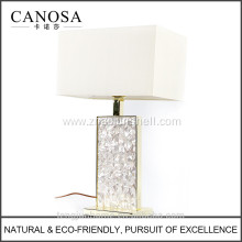 Canosa ECO-friendly white mother of pearl table lamps